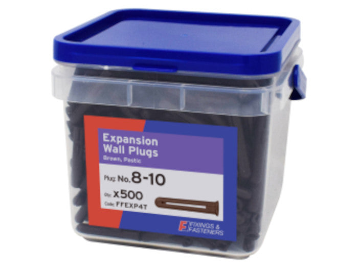 Expansion Wall Plug Brown 8-10 Tub 500