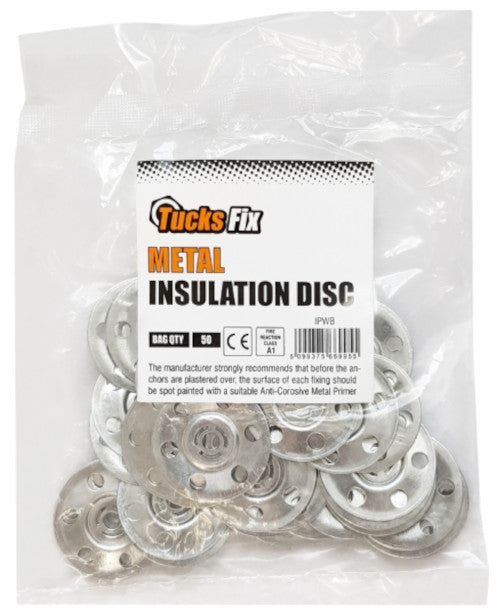 Tucks Fix Metal Insulation Disc Bag Of 50- 5.3mm
