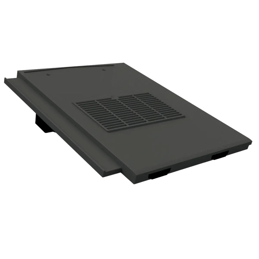 Manthorpe Thin Leading Edge Tile Ventilator Box of  1/4  Black