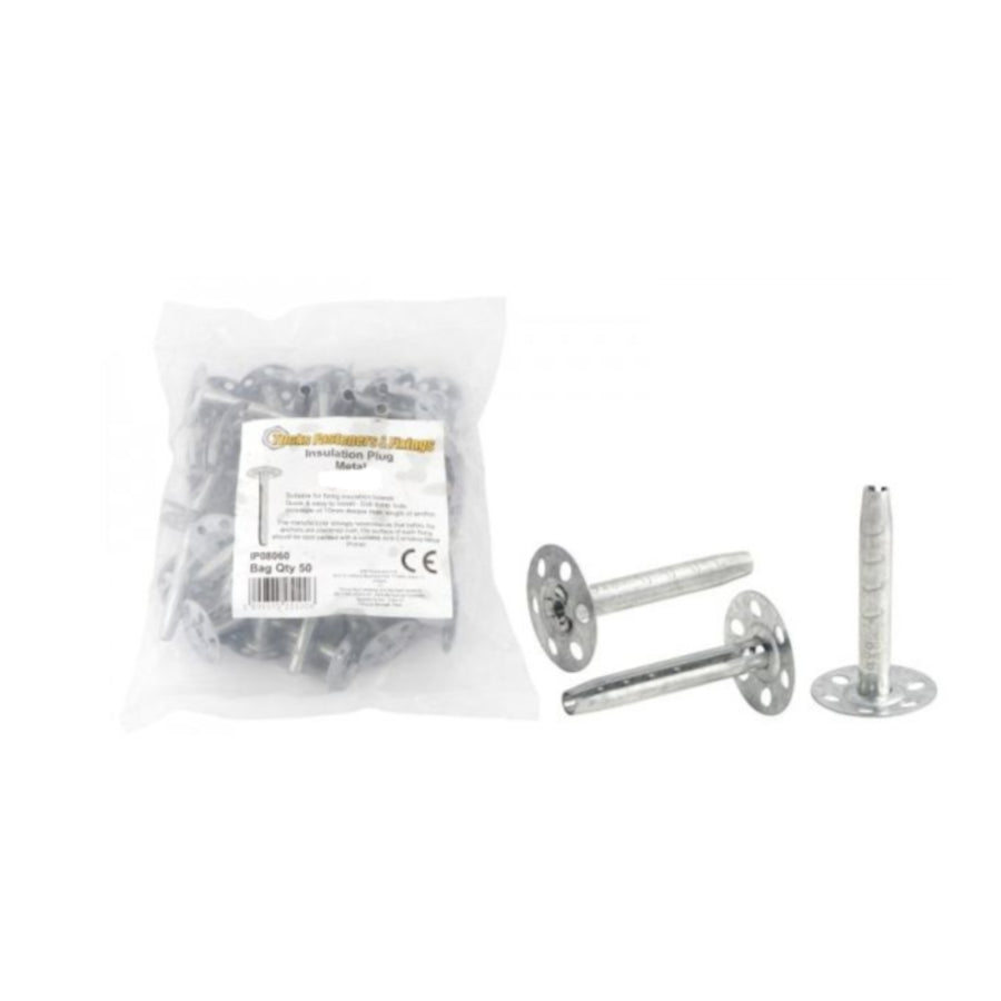 Tucks Fix Metal Insulation Plug 8 x 60mm Bag of 50